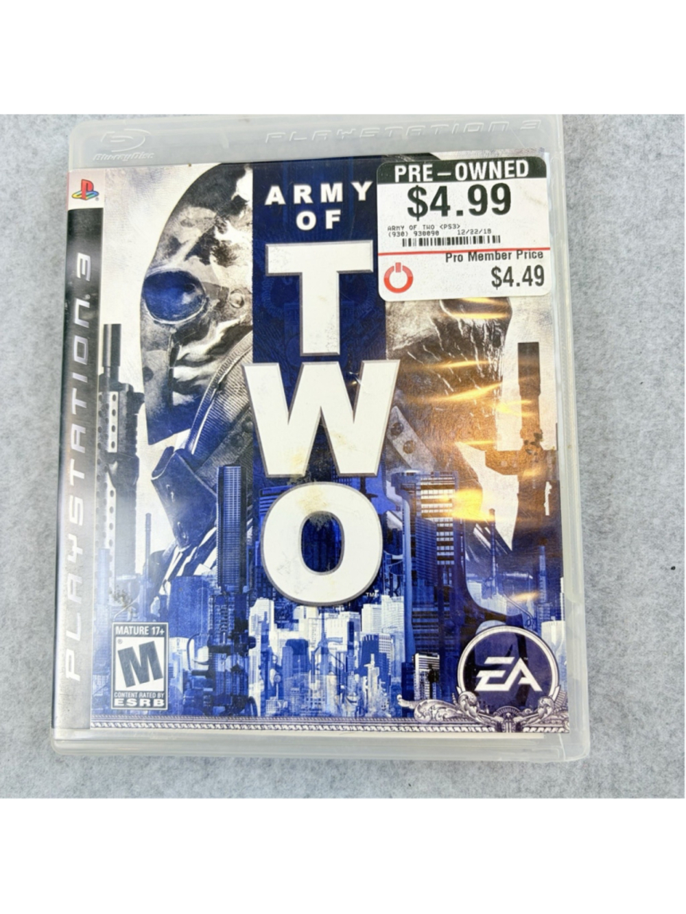 Army of Two Sony PlayStation 3 PS3 2008 CIB Complete Manual Tested Works